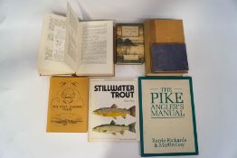 Fishing books, including Confessions of a Carp Fisher by B.
