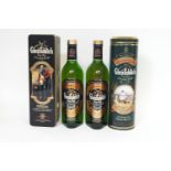 Two bottles of Glenfiddich whiskey,