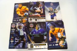A small quantity of Bath Rugby programmes (two signed)