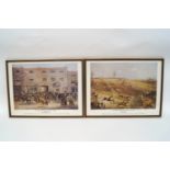 Five framed Hunting prints