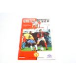 A United Review, signed by Roy Keane, David Beckham, Ryan Giggs, Andy Cole, Brian McClair,