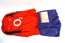 A Jonny Wilkinson worn kit,