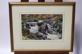 Charles Harrison Burleigh (1875-1956) River Scene Watercolour Signed lower left 23cm x 36cm