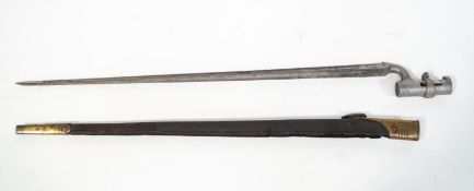 A Martini Henry mark II bayonet