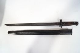 A 1907 pattern sword bayonet, stamped Chapman,