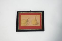 Maxwell Armfield (1882-1972), Two Pears, Coloured pencil sketch, Monogrammed,