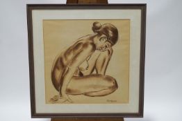 Philip Meninsky (b 1922) Nude, pastel, signed lower right