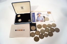 A small collection of Commemorative coins,