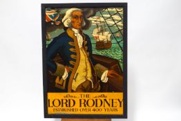 A large wooden pub sign, 'The Lord Rodney',