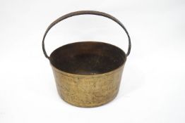 A brass preserve pan,
