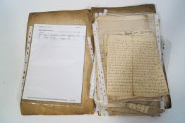 A collection of 18th century letters regarding Lady Stapleton and Matthew Dutton