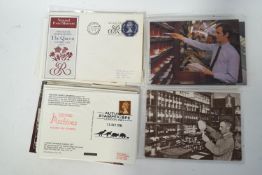 A quantity of Great Britain commemorative First Day covers plus many Post Office cards,
