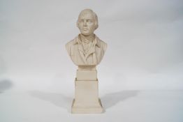 A Victorian Parian bust of Robbie Burns, 29.