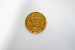 A Victorian 1892 gold half Sovereign