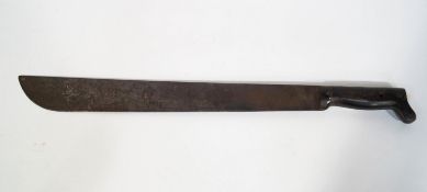 A WWII American machete, the blade stamped Legitimus Collins & Co,