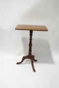 An 18th century style mahogany snap top occasional table,
