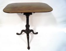 A 19th century mahogany tilt top occasional table,