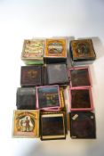 A large quantity of Victorian and Edwardian magic lantern slides, including religious,
