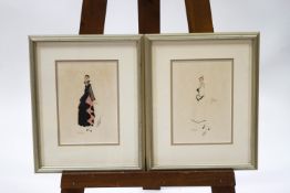 Erte, Fashion prints, a pair, Signed in pencil and numbered 102/260 and 206/260, 23.5cm x 16.