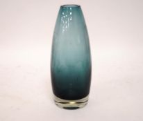 A Studio glass vase of tapering cylindrical form,