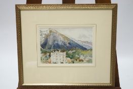 Lilian D Darney, Grinsel, Watercolour, Signed with initials Lower right,