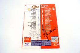 A United Review, signed by Roy Keane, David Beckham, Ryan Giggs, Andy Cole, Brian McClair,