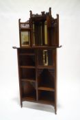 An Edwardian mahogany Aesthetic movement corner cabinet,