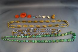 A prisoner of war necklace and other jewellery