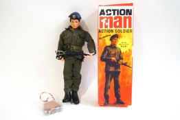 A Palitoy Action Man Soldier with accessories,