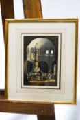 School of Samuel Prout Fountains at Ulm Watercolour 18cm x 12cm