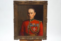 English School, 20th century, Portrait of Colonel Sir James Lewis Sleeman, oil on canvas,