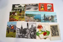 A collection of Victorian and later postcards,