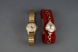 Omega, a lady's 18k round bracelet watch,