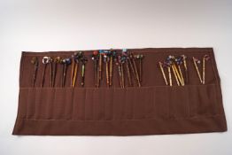 A collection of 19th century and later lace bobbins,