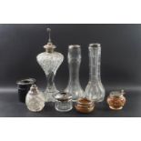 A collection of silver mounted items, comprising,