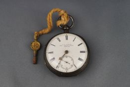 T A Jones, 352 Essex Road, London a Victorian silver cased open face keywind pocket watch,