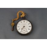 T A Jones, 352 Essex Road, London a Victorian silver cased open face keywind pocket watch,