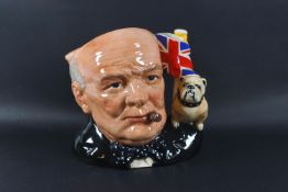 ** WITHDRAWN** A Royal Doulton character jug of the year, 1992, Winston Churchill,
