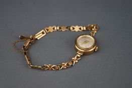 Moeris, a lady's 9ct gold bracelet watch,