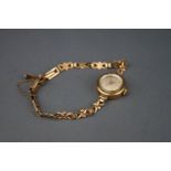 Moeris, a lady's 9ct gold bracelet watch,