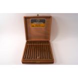 A box of twenty-five Cuban Cohiba Lanceros cigars