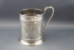 A Victorian silver christening mug,
