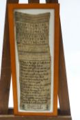 A George III needlework sampler,