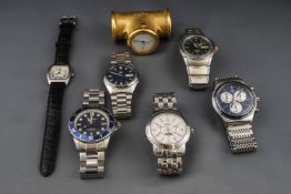 A collection of miscellaneous gentleman's bracelet and wrist watches,