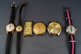 A collection of wrist watches, including; Bescanson,