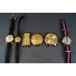 A collection of wrist watches, including; Bescanson,