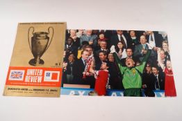 A quantity of Manchester United coloured stills,