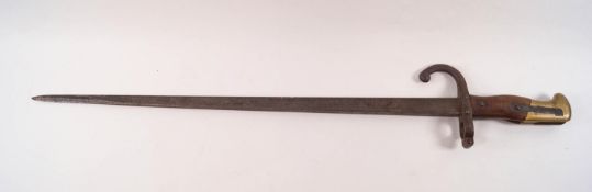 A Victorian bayonet, possibly French,