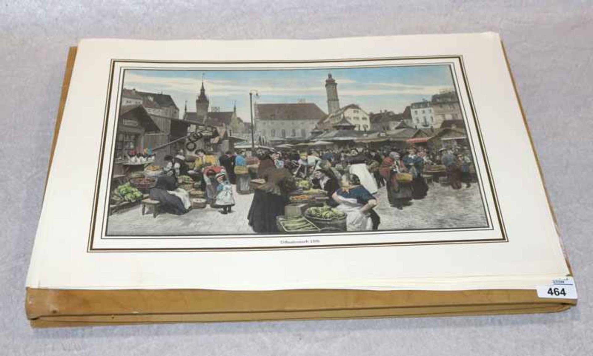 Kunstmappe 'Das waren Zeiten - München', in der zweiten Hälfte des 19. Jahrhunderts, sieben