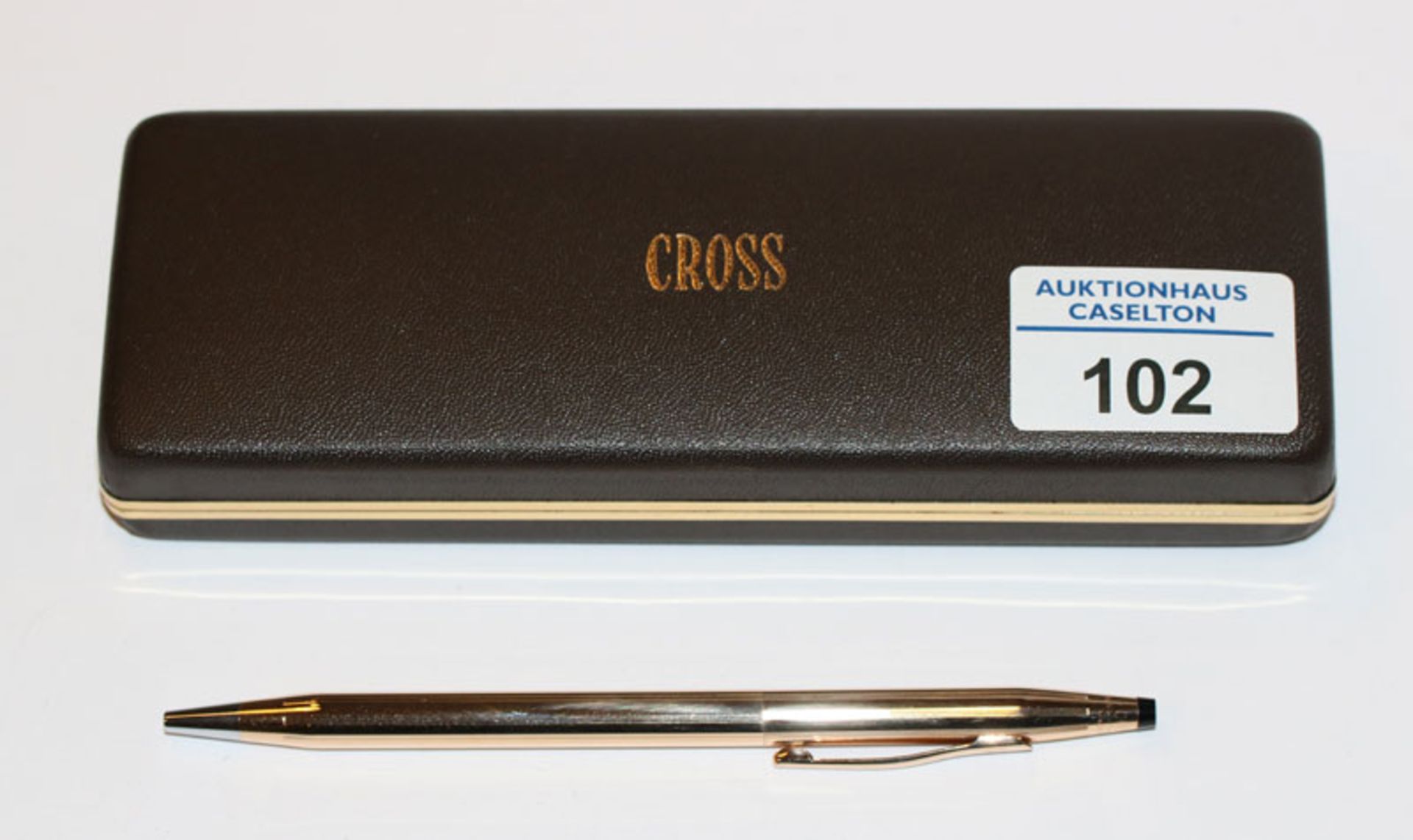 Cross Kugelschreiber, 14 k Goldfilled, in Originaletui mit Garantie